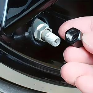 4 pièces Capuchons de valve de pneu Alien pour voiture, camion, moto, vélo - Accessoires de style automobile - Product Image 4