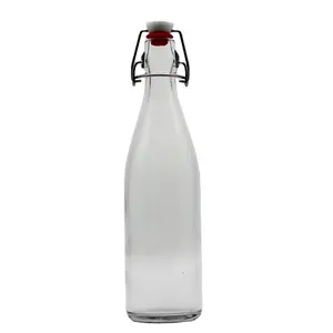 500ml 750ml 1000ml water soda juice alcohol swing top empty glass bottle in stock