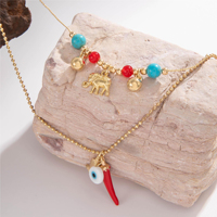 Nouveau Collier Hawaïen d'été avec Pendentif Étoile de Mer Exquise en Alliage et Chaîne à Maillons pour Femme – Cadeau Tendance
