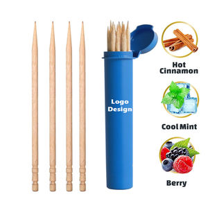 Palillos de Dientes con Sabor a Madera Natural 2026, Empaque Personalizado, Aliento Fresco, Sabrosos Palillos de Dientes con Sabor a Manzana, Menta y Canela - Product Image 3