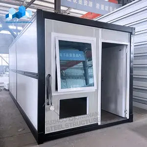 Zhongnan Ziekenhuis Slaapzaal Uitklapbare Modulaire Prefab Tiny House Opvouwbare Opvouwbare Container Geprefabriceerd Huis Met Toilet