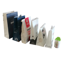 Emballage alimentaire à emporter en papier sulfurisé avec logo personnalisé sacs à burger pour beignet snack tarte frites françaises