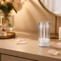 Tube cylindrique vide 30g 50g pour déodorant stick, baume à lèvres, crème visage, avec système rotatif ou pompe pulvérisatrice, marque privée