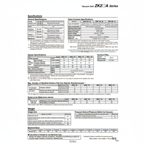 ZZK206A-P2L-BD-A แบบท่อร่วมดูดอุตสาหกรรมนิวเมติกส์จาก SMC - Product Image 1