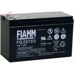 Batería VRLA Recargable Fiamm FG20722 12V 7.2Ah para UPS, Uso Cíclico en Modo de Espera, Italia - Product Image 1
