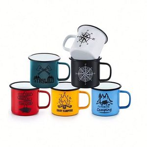 Tazas de Esmalte Coloridas Promocionales de Alta Calidad y Bajo Costo, con Logotipo Personalizado, para Camping, Café, Leche - Product Image 2