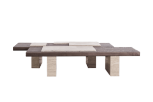 LU Table moderne marbrée en acier inoxydable de haute qualité Petit salon Maison Canapé Table à thé Table basse de chevet - Product Image 5