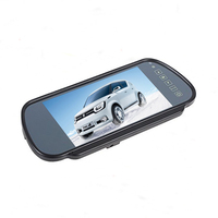 Moniteur de rétroviseur de voiture de 7 pouces avec lecteur MP5 USB SD TFT LCD tableau de bord et pare-brise TV 12V fonction Carplay
