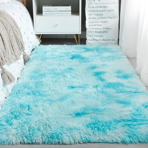 Elly tissé Polyester cheveux longs en peluche lit couverture doux antidérapant baie vitrée tapis chambre salon <span class=keywords><strong>isolation</strong></span> froide tapis maison - Product Image 2