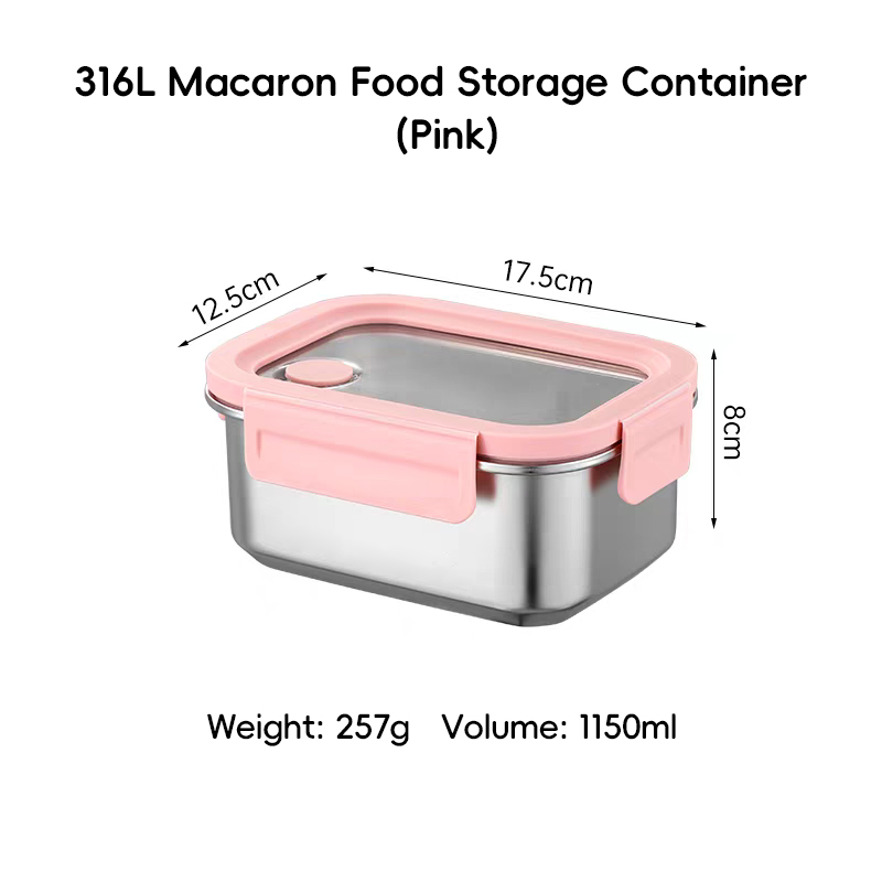 1150ml single compartment(pink)
