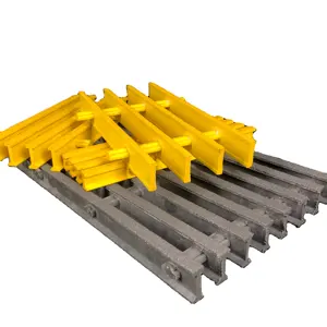 Atacado Alta Resistência Grelhar Pisos De Vinil <span class=keywords><strong>Ester</strong></span> Fibra De Vidro Frp Pulgusão Grating - Product Image 1