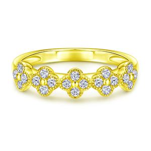 Jewelry <b>Ring</b> <b>Sterling</b> <b>Silver</b> Four Petals <b>Set</b> in Zircon <b>Ring</b> Trendind <b>Sterling</b> <b>Silver</b> <b>Rings</b> - Product Image 6