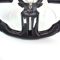 Volant sport à 3 branches en fibre de carbone véritable CarbonStep LED Shift Light Racing pour Ford Mustang GT