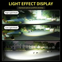Feux antibrouillard pour voiture et moto, blanc, double couleur, 3,0 pouces, projecteur de feux de route Bi LED pour Toyota Nissan Honda