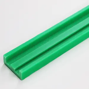 Oem Odm Uhmwpe Onregelmatig Deel Cnc Machinaal Bewerkt UHMW-PE Lineaire Geleiderail Groen Upe Plastic Geleiderail
