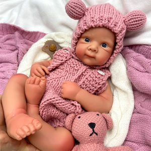 <span class=keywords><strong>Muñeca</strong></span> Reborn de Silicona Betty de 21 Pulgadas, Ojos Azules Grandes, Juguete para Niños, <span class=keywords><strong>Muñeca</strong></span> Recién Nacida Artificial con Pintura - Product Image 2