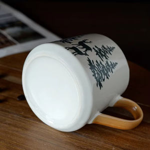 Taza de Cerámica con Diseño de Árbol de Navidad, Taza de Café para el Hogar y la Oficina, Taza para el Desayuno - Product Image 6