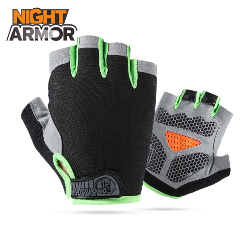 Спортивные перчатки с открытыми пальцами, нескользящие перчатки для велоспорта, вождения, скалолазания, фитнеса, для мужчин и женщин