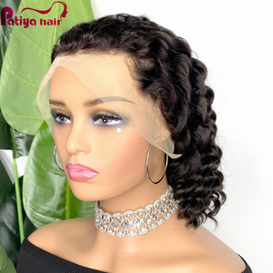 Cómo pedir pelucas de cabello humano de proveedor de China al por mayor cabello brasileño suelto onda profunda Bob corto Cierre de peluca Frontal de encaje - Product Image 2