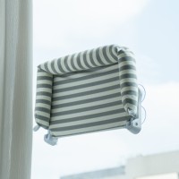 YOMOBA Hamac pour chat de fenêtre Premium, imprimé rayé moderne, lit doux avec ventouses puissantes, accessoires pour animaux de compagnie, support OEM ODM