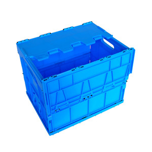 Giá rẻ nhựa có thể gập lại thùng bán buôn nhựa di chuyển hộp container Thùng Stackable Thùng nhựa cho trái cây và rau quả - Product Image 2