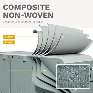 <span class=keywords><strong>Housse</strong></span> de protection intégrale pour <span class=keywords><strong>camping</strong></span>-<span class=keywords><strong>car</strong></span> OBD, respirante, imperméable, en tissu non tissé, protection UV 90%, rejet IR 80%, anti-rayures - Product Image 4