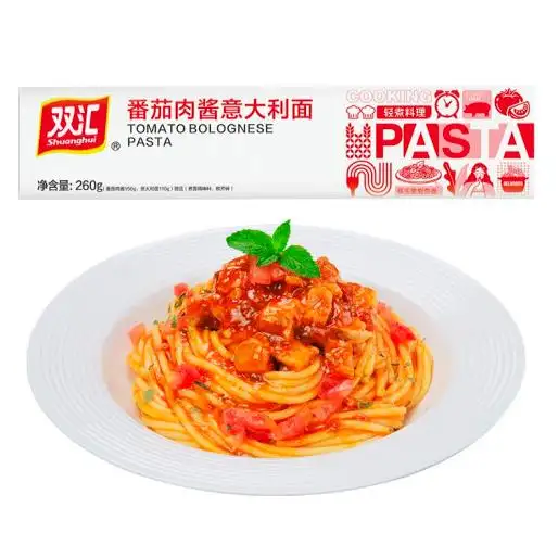 Hot Selling Pasta Spaghetti 10 mins Cooking Delicious 260g Tomato and Black Pepper Bolognese