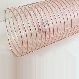 أنابيب مطاطية شفافة صلبة بقطر 2 بوصة، مصنوعة من السيليكون مع سلك فولاذي داخلي، أنابيب مرنة من البلاستيك PVC والبولي يوريثان المموج - Product Image 2