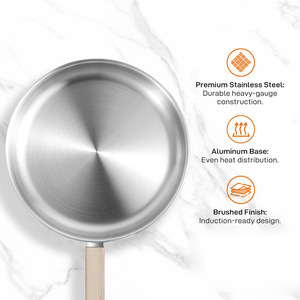 Juego de Utensilios de Cocina de Acero Inoxidable de Tres Capas, 5 Piezas, Apto para Horno, Solo Lavar a Mano - Product Image 3