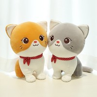Bantal Boneka Kucing Kartun Kreatif Berkualitas Tinggi, Bantal Empuk, Mainan Plush, Hadiah Natal