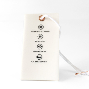 Tùy Chỉnh Sang Trọng <span class=keywords><strong>New</strong></span> Logo In Thiết Kế Tên Phim Hoạt Hình Trắng Trống Trẻ Sơ Sinh Tay Treo Tag Cho Quần Áo - Product Image 5