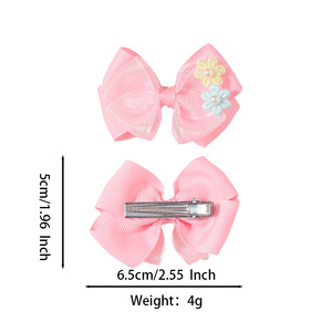 Fermaglio per Capelli Luminoso a Forma di Fiore in Plastica per Ragazze, Dolce Accessorio per Capelli a Fiocco Stile Cartone Animato per Adolescenti, Ritorno a Scuola - Product Image 5
