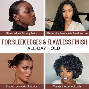 Gel Coiffant Fixation Forte Sleek Styles pour Tresses, Queues de Cheval et Bords, Parfum Cerise, pour Hommes et Femmes - Product Image 6