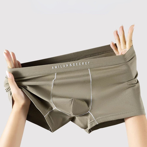 Sous-vêtements pour hommes en <span class=keywords><strong>coton</strong></span> doux de couleur unie, confortables et respirants pour tous les jours, caleçons pour hommes - Product Image 2