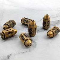 Jeu de dés en résine œil de dragon, 6 dés polyédriques D6, accessoires D&D, cadeaux écologiques