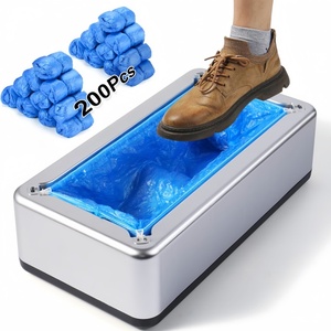 Distributeur <span class=keywords><strong>Automatique</strong></span> de Surchaussures Jetables Mains Libres en ABS, Imperméable et Antidérapant pour la Maison, le Bureau, les Supermarchés – Protection Hygiénique des Sols - Product Image 1