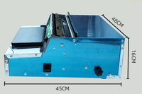 Machine d'emballage alimentaire manuelle 18 pouces/450 mm pour film étirable et film alimentaire, avec grand distributeur de plateaux