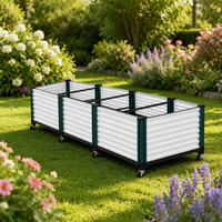 Jardinière rectangulaire en rotin PP tressé, légère, écologique, durable, avec trou de drainage extérieur et auto-arrosage