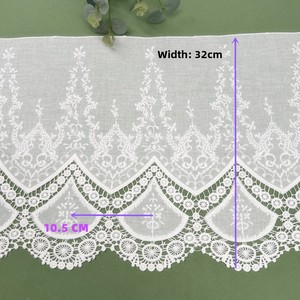 Phong Cách Châu Âu 32Cm Rộng Hình Chữ Nhật Ăn Khăn Trải Bàn Thân Thiện Với Môi <span class=keywords><strong>3D</strong></span> Thêu Hoa Bông Ren Bàn Cà Phê Mat Hoa - Product Image 4