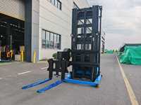 Chariot élévateur électrique à trois directions de 1,5 tonne à 2 tonnes pour allées étroites, pour le levage de marchandises à grande hauteur en entrepôt