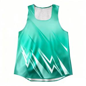 Premium Gradient Print Customizable Unisex Running Singlet Quick Dry Breathable Activewear <b>Apparel</b> for Fitness Outdoor Training - Product Image 3