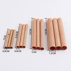 Mèche en bois naturel ronde, tube <span class=keywords><strong>de</strong></span> mèche en bois avec languette métallique pour la fabrication <span class=keywords><strong>de</strong></span> bougies - Product Image 6