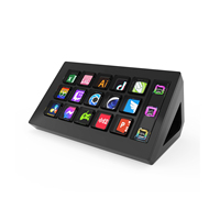 BSSY) Clavier Stream Deck visuel avec écran LCD, 15 touches, contrôleur de création de contenu en direct, personnalisable pour Windows/MacOS/Android/iOS, cadeau