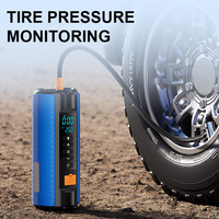 Démarreur de saut portable avec boîte de saut de pompe à air pour chargeur de batterie de voiture avec pompe à air sans fil avec jauge numérique