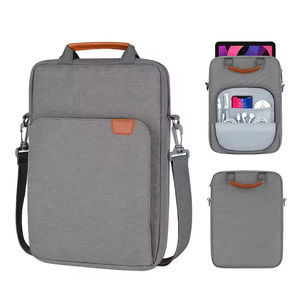 Sac bandoulière personnalisé léger, simple et imperméable pour iPad, avec fermeture éclair, en polyester, pour ordinateur portable 11 et 13 pouces - Product Image 4