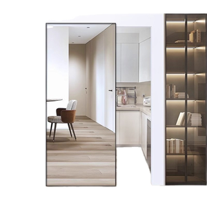 Moderne Glas-Schiebetür mit Verdecktem Aluminiumrahmen für Landhaus-Badezimmer & Schlafzimmer Inneneinrichtung - Product Image 1