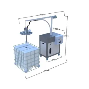 Explosion proof IBC tank wash machine