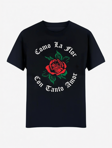 T-shirt Y2K con stampa floreale unisex, girocollo ampio, casual estivo, tinta unita, per uomo e donna, regalo per festival, 100% cotone jersey, manica corta - Product Image 1