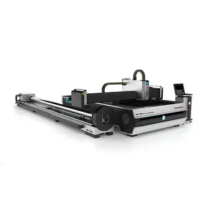 Máquina de corte de metal de folha de laser, venda direta de fábrica, máquina de corte com tubo opcional para ferro inox led
