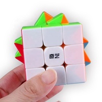 Cubo Mágico Promocional, Rompecabezas para Aliviar el Estrés, Cubo 3D Educativo para Niños, Cubo Mágico Qiyi de Tres Niveles
